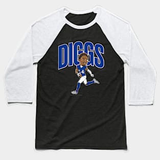 Stefon Diggs Caricature Baseball T-Shirt